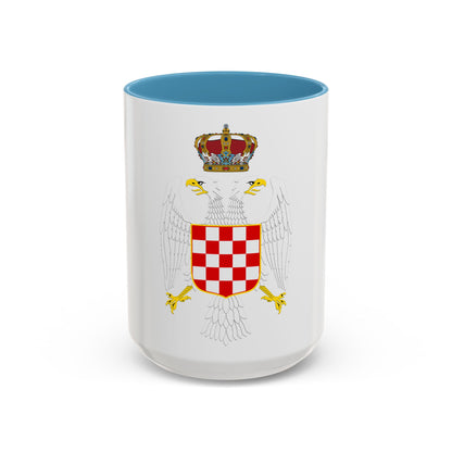 Greater coat of arms of the Banate of Croatia - Accent Coffee Mug