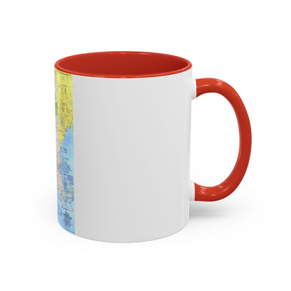 USA - Western New England 1 (1975) (Map) Accent Coffee Mug