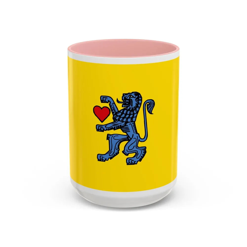 Flag of Celle Germany - Accent Coffee Mug-15oz-Pink-Go Mug Yourself