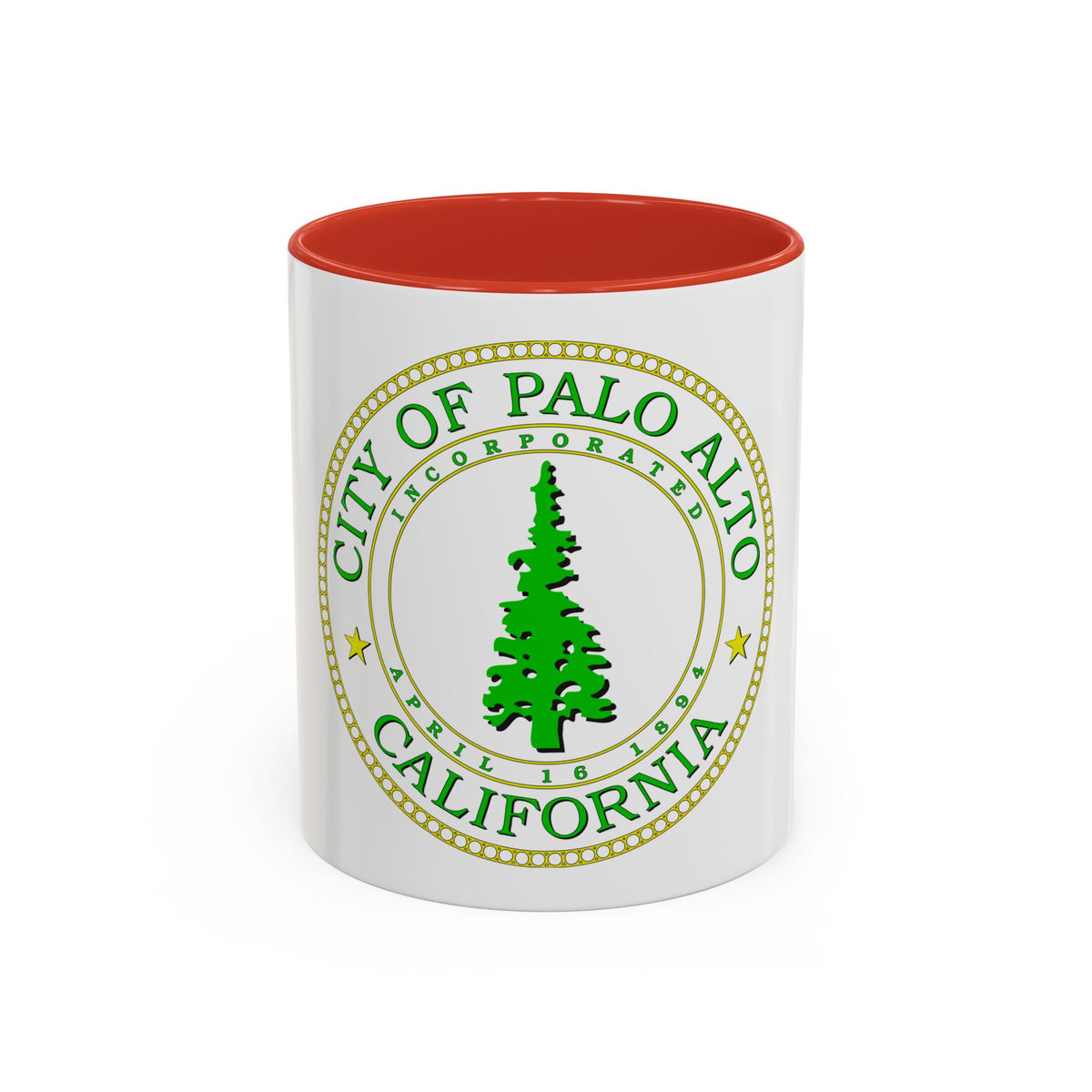 Seal of Palo Alto California - Accent Coffee Mug