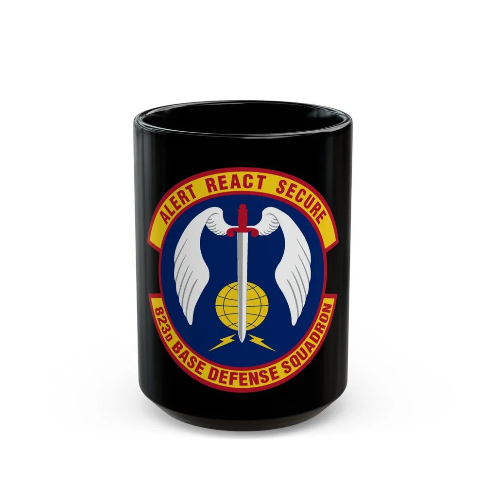 823 Base Defense Squadron ACC (U.S. Air Force) Black Coffee Mug-15oz-Go Mug Yourself