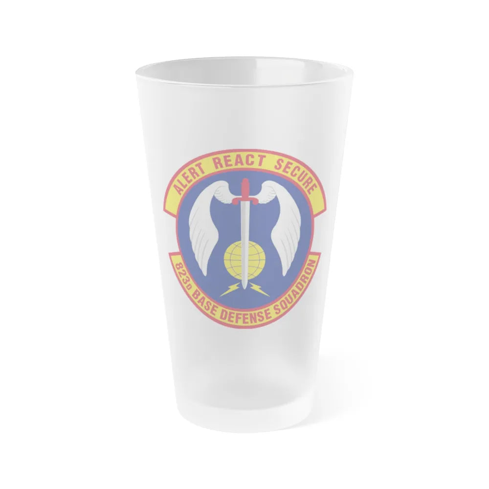 823 Base Defense Squadron ACC (U.S. Air Force) Frosted Pint Glass 16oz-16oz-Frosted-Go Mug Yourself