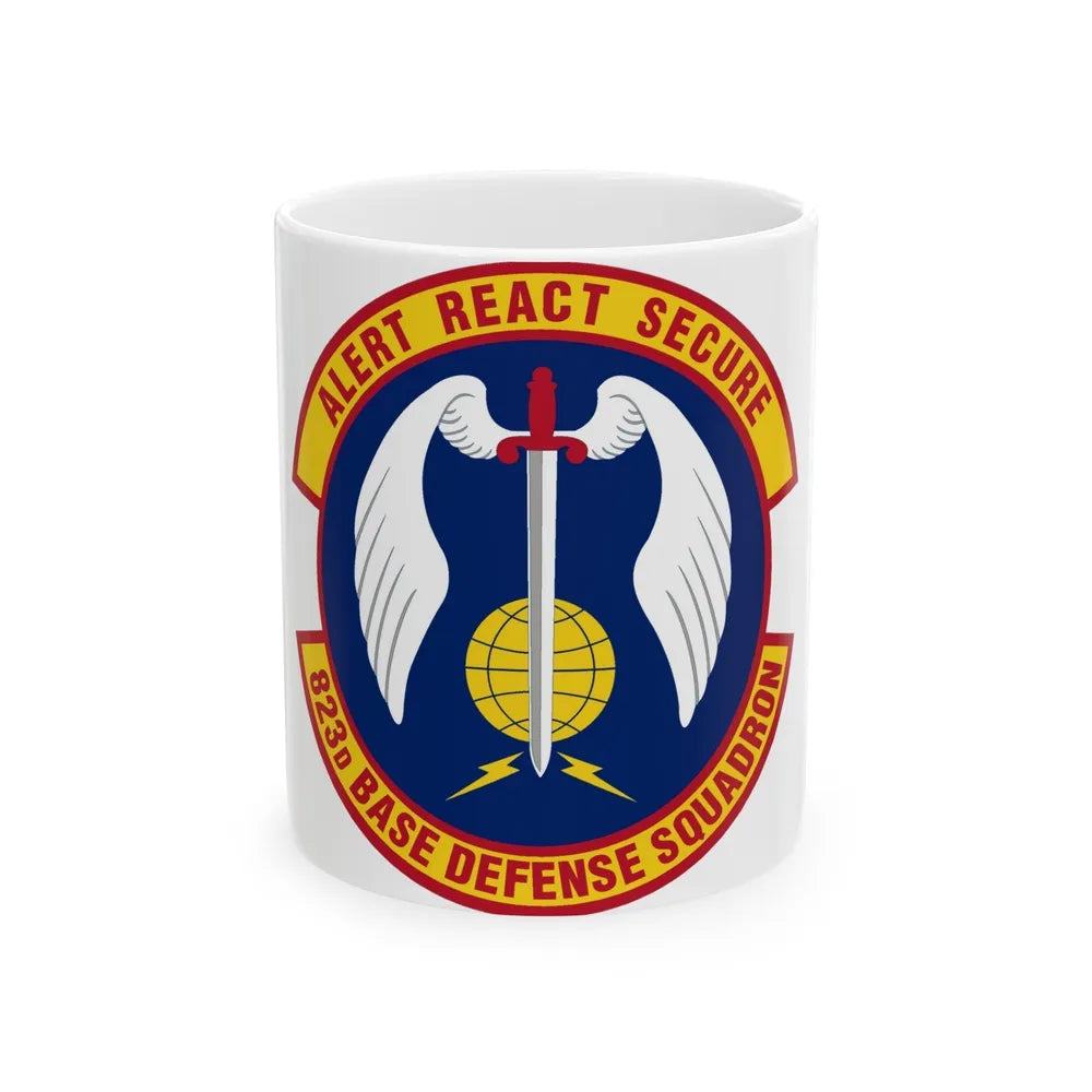 823 Base Defense Squadron ACC (U.S. Air Force) White Coffee Mug-11oz-Go Mug Yourself