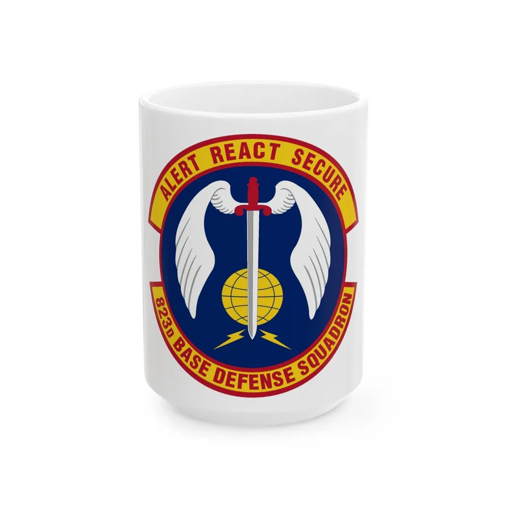 823 Base Defense Squadron ACC (U.S. Air Force) White Coffee Mug-15oz-Go Mug Yourself