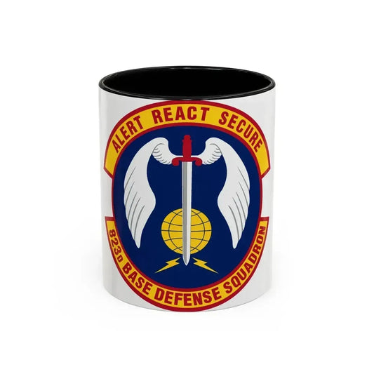 823 Base Defense Squadron ACC (U.S. Air Force) Accent Coffee Mug 11oz Black - Go Mug Yourself