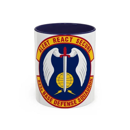 823 Base Defense Squadron ACC (U.S. Air Force) Accent Coffee Mug 11oz Navy - Go Mug Yourself