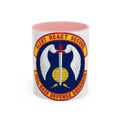 823 Base Defense Squadron ACC (U.S. Air Force) Accent Coffee Mug 11oz Pink - Go Mug Yourself