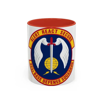 823 Base Defense Squadron ACC (U.S. Air Force) Accent Coffee Mug 11oz Red - Go Mug Yourself