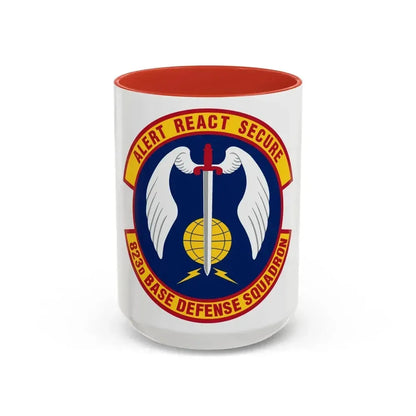 823 Base Defense Squadron ACC (U.S. Air Force) Accent Coffee Mug 15oz Red - Go Mug Yourself