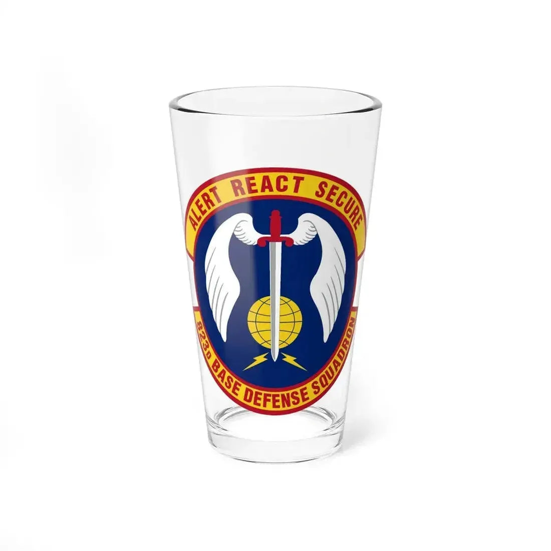 823 Base Defense Squadron ACC (U.S. Air Force) Pint Glass 16oz 16oz - Go Mug Yourself