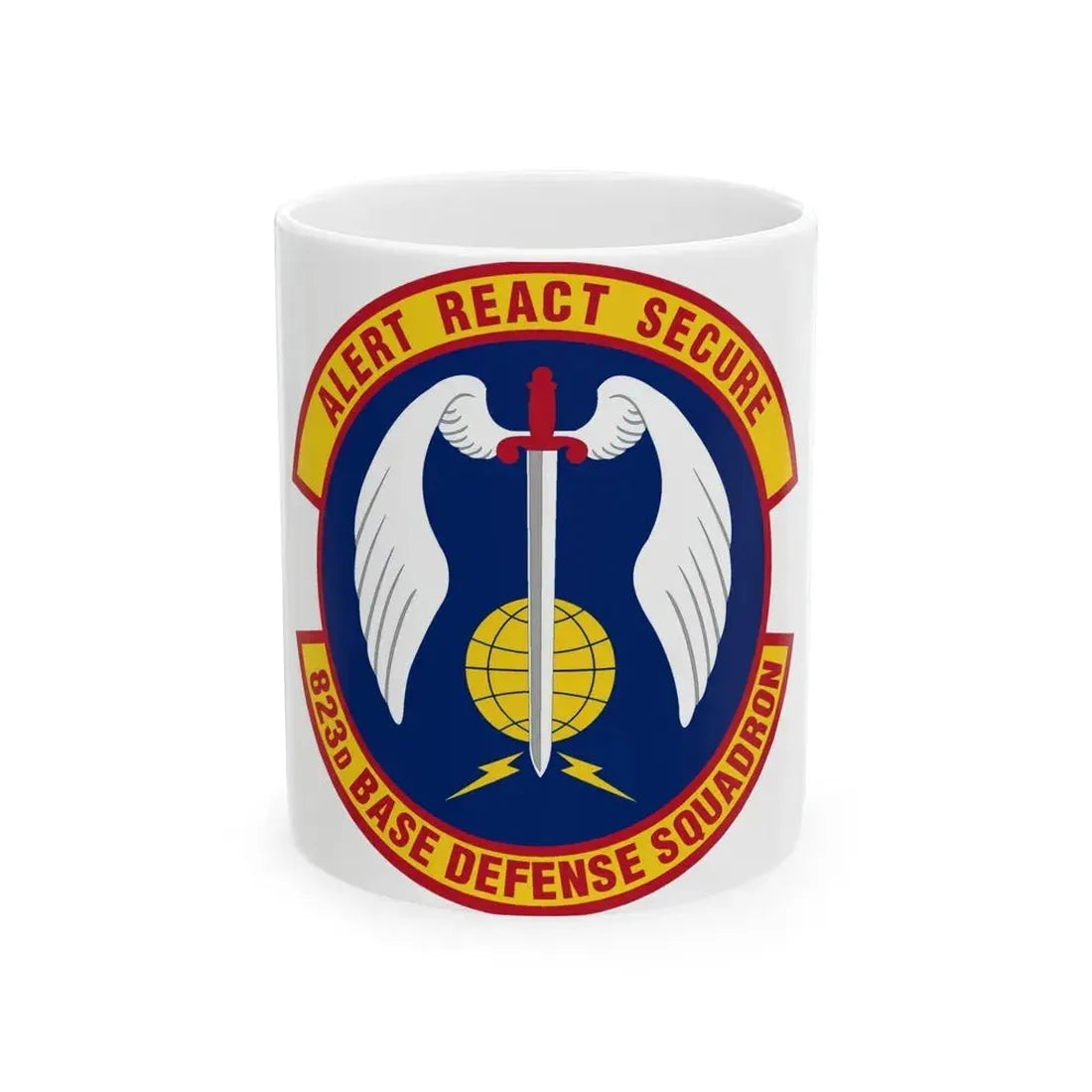 823 Base Defense Squadron ACC (U.S. Air Force) White Coffee Mug 11oz - Go Mug Yourself