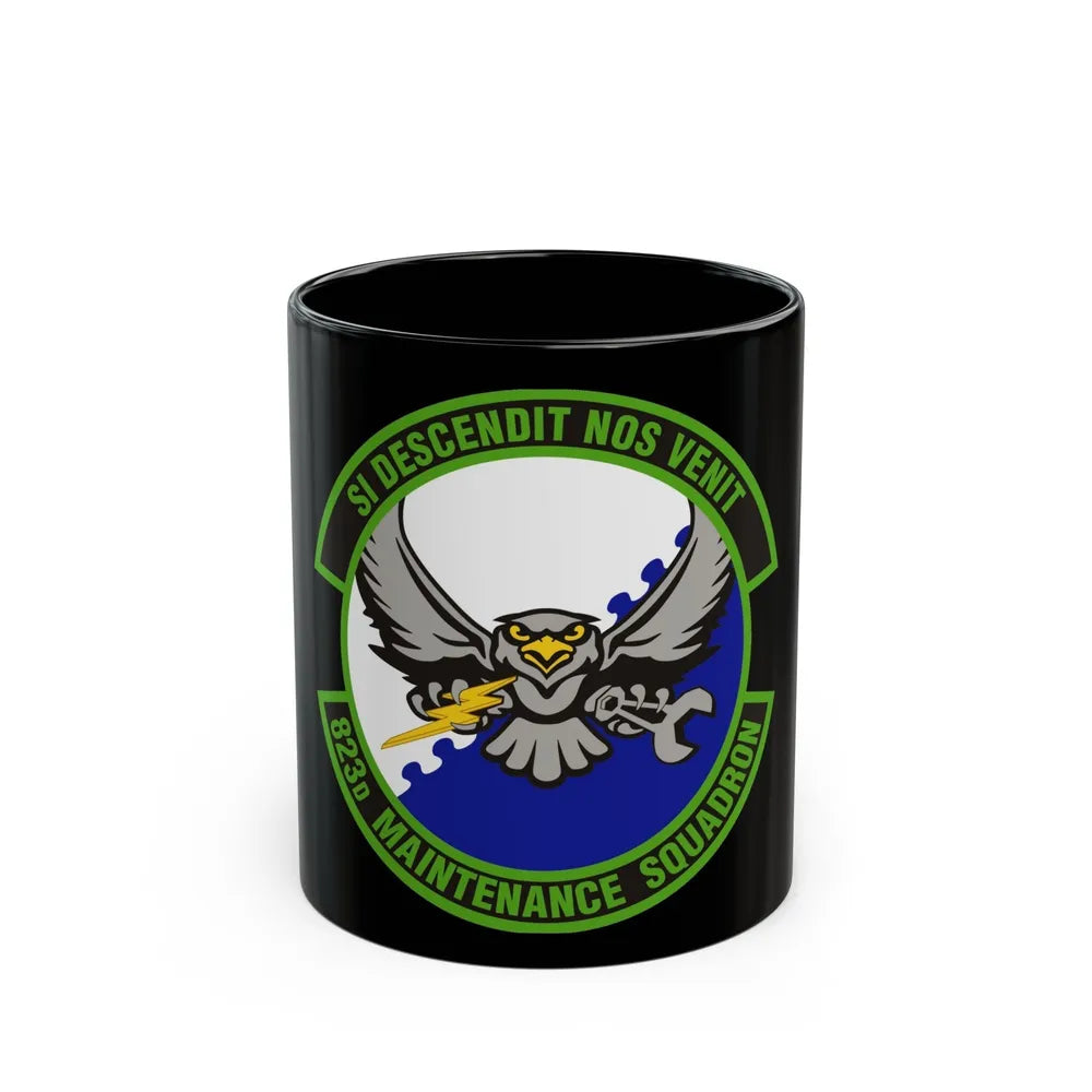 823 Maintenance Squadron (U.S. Air Force) Black Coffee Mug-11oz-Go Mug Yourself