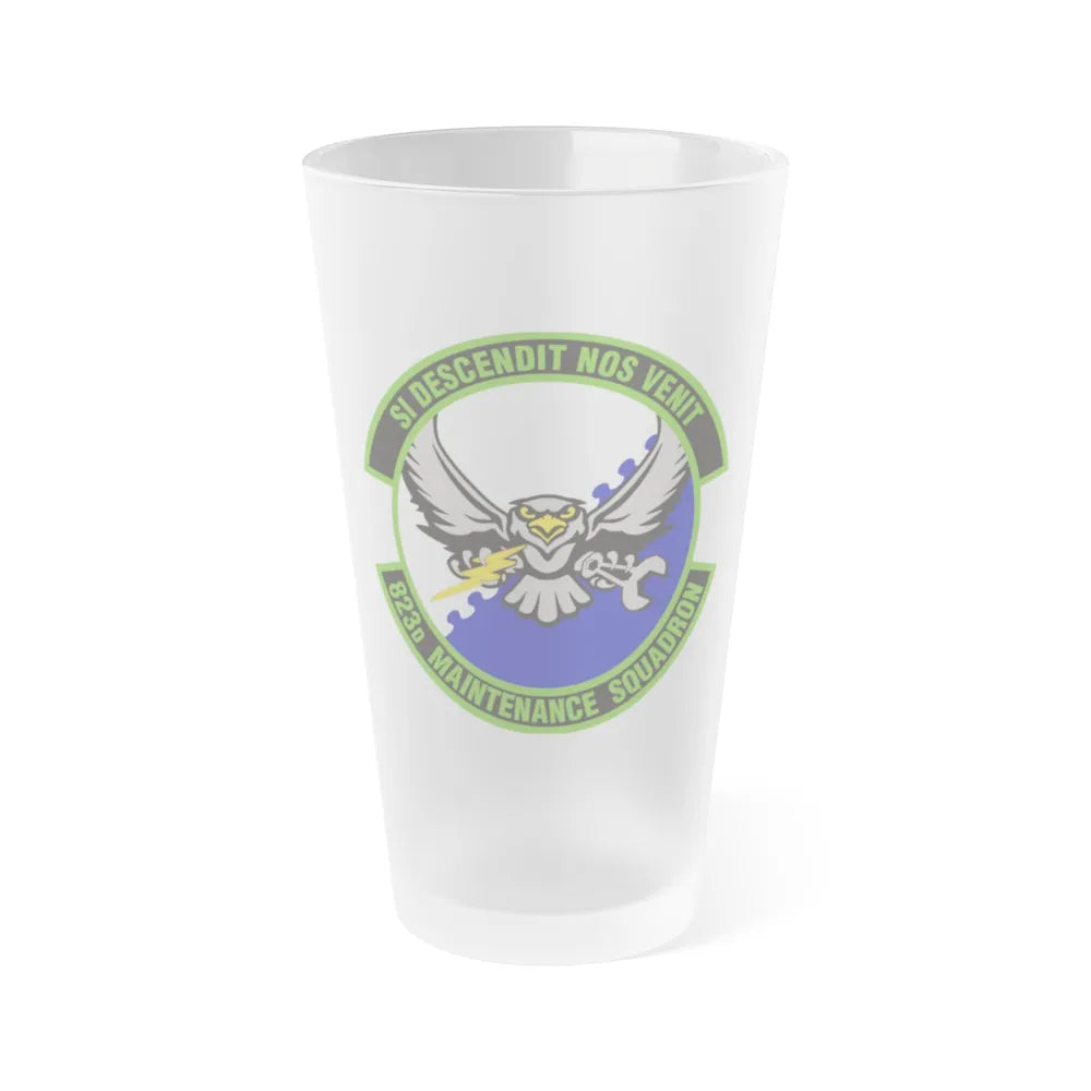 823 Maintenance Squadron (U.S. Air Force) Frosted Pint Glass 16oz-16oz-Frosted-Go Mug Yourself