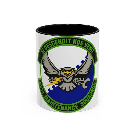 823 Maintenance Squadron (U.S. Air Force) Accent Coffee Mug 11oz Black - Go Mug Yourself