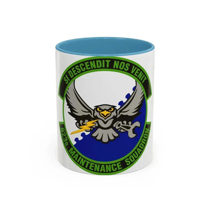 823 Maintenance Squadron (U.S. Air Force) Accent Coffee Mug 11oz Light Blue - Go Mug Yourself