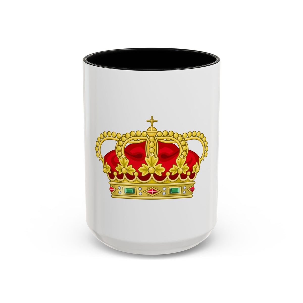 Heraldic Royal Crown of Portugal - Eight Arches - Accent Coffee Mug