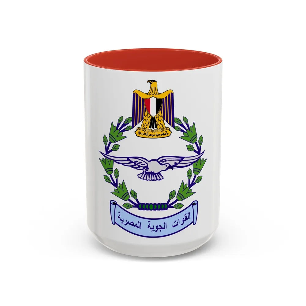 Egyptian Air Force - Accent Coffee Mug-15oz-Red-Go Mug Yourself