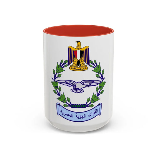 Egyptian Air Force - Accent Coffee Mug-15oz-Red-Go Mug Yourself