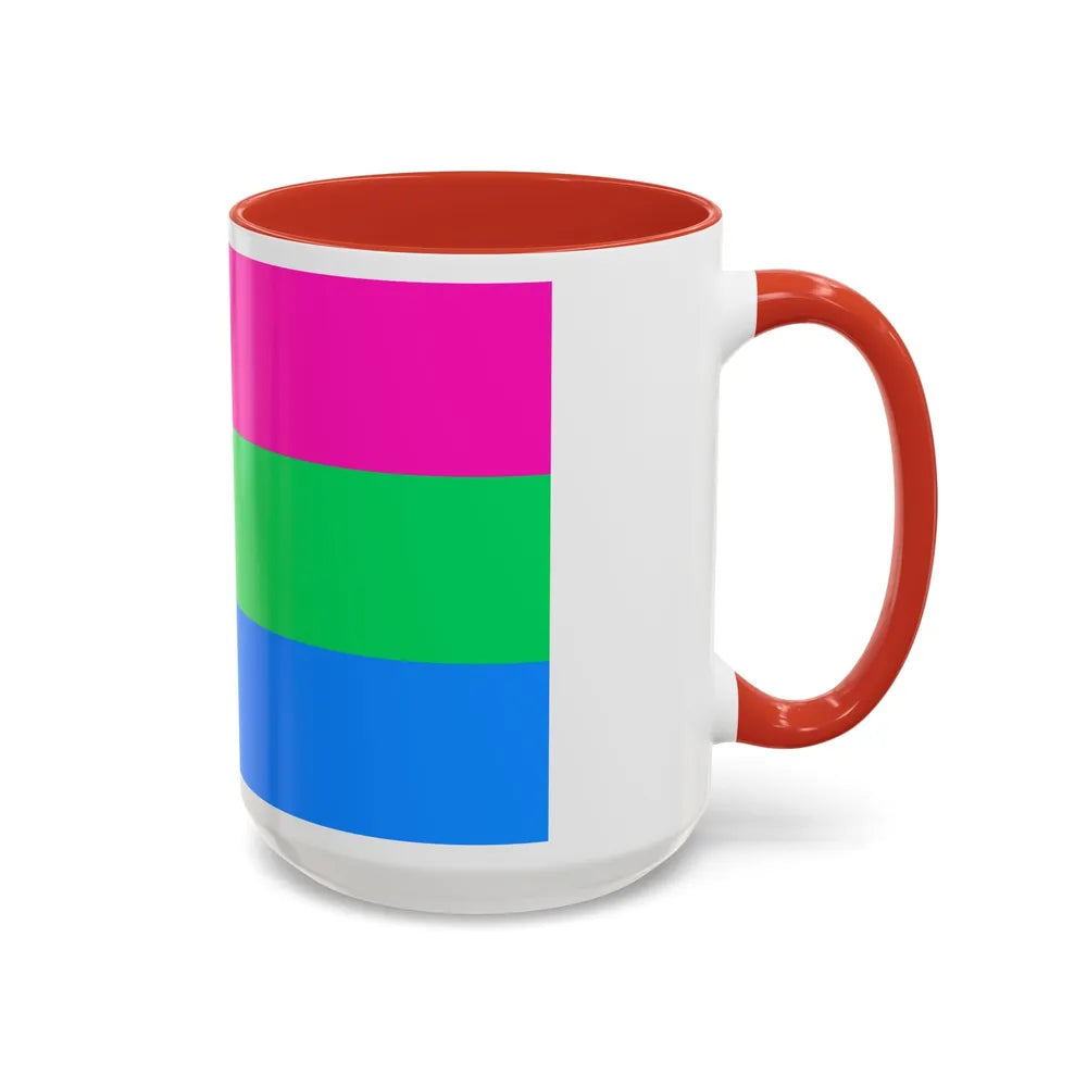 Polysexuality Pride Flag - Accent Coffee Mug-Go Mug Yourself