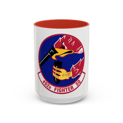 492d Fighter Squadron (U.S. Air Force) Accent Coffee Mug