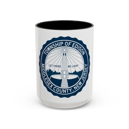 Seal of Edison NJ - Accent Coffee Mug