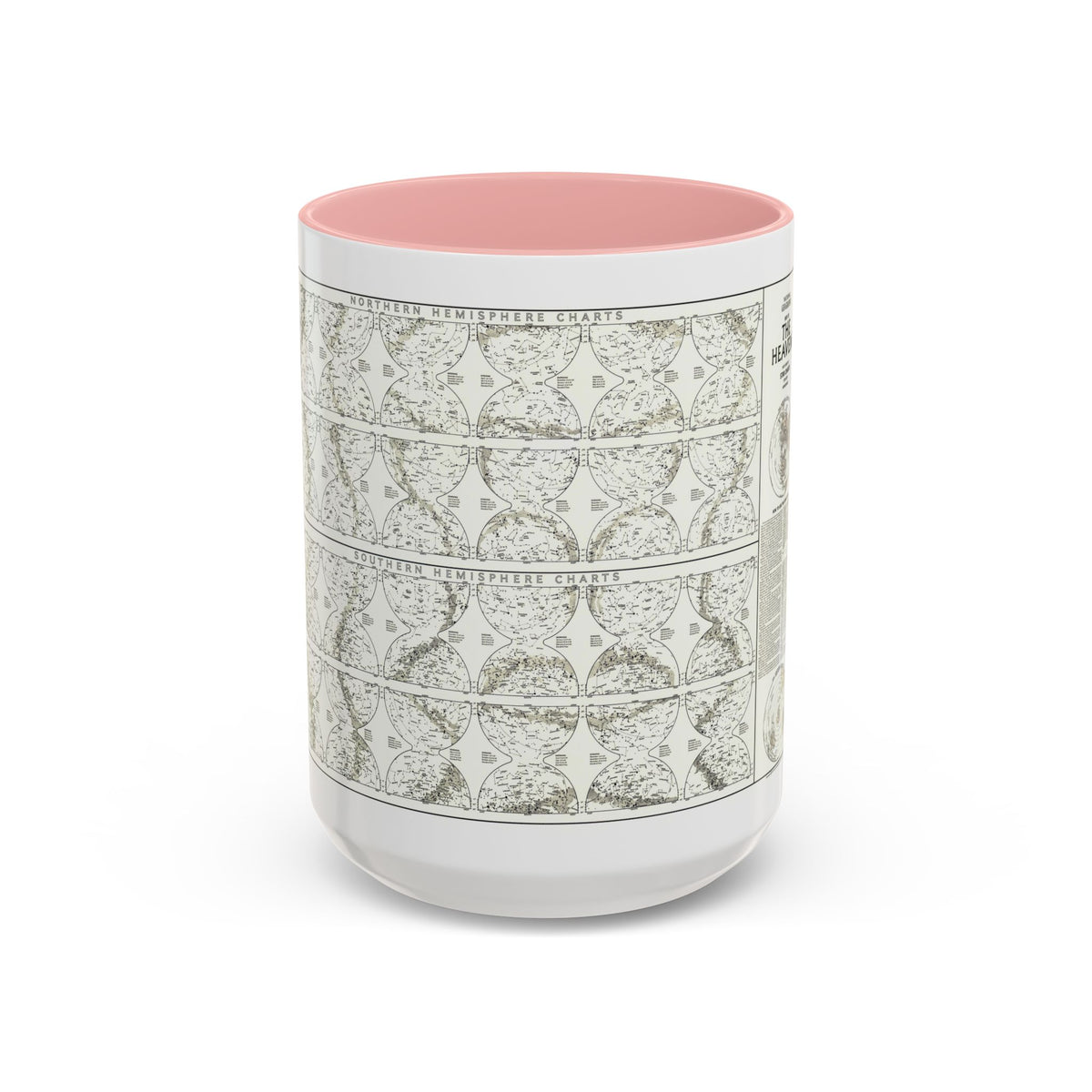 Heavens, The - Monthly Star Charts (1970) (Map) Accent Coffee Mug