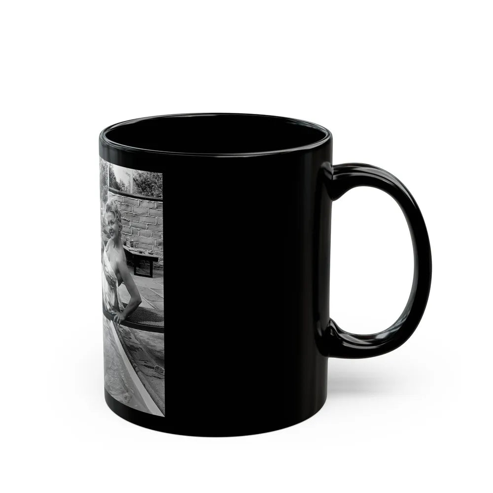 Greta Thyssen #101 (Vintage Female Icon) Black Coffee Mug-Go Mug Yourself