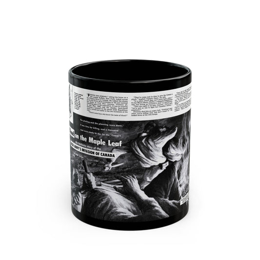 Blood on the Maple Leaf, Man's Adventure, December 1958 - Black Coffee Mug