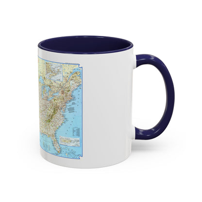 North America - Vacationlands (1966) (Map) Accent Coffee Mug