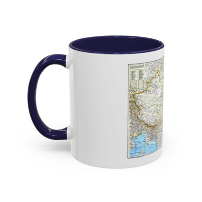 China 1 (1991) (Map) Accent Coffee Mug