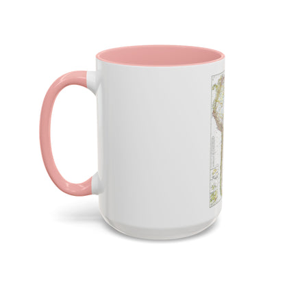 South America (1950) (Map) Accent Coffee Mug
