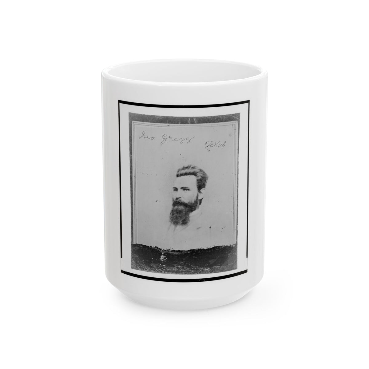 John Gregg, Brigadier General, C.S.A., Head-And-Shoulders Portrait, Facing Left (U.S. Civil War) White Coffee Mug
