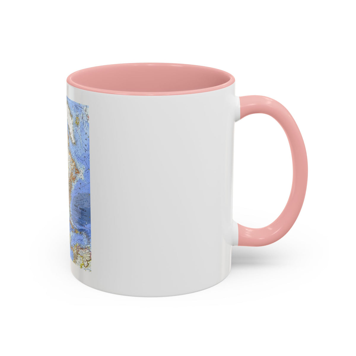 North America (1964) (Map) Accent Coffee Mug