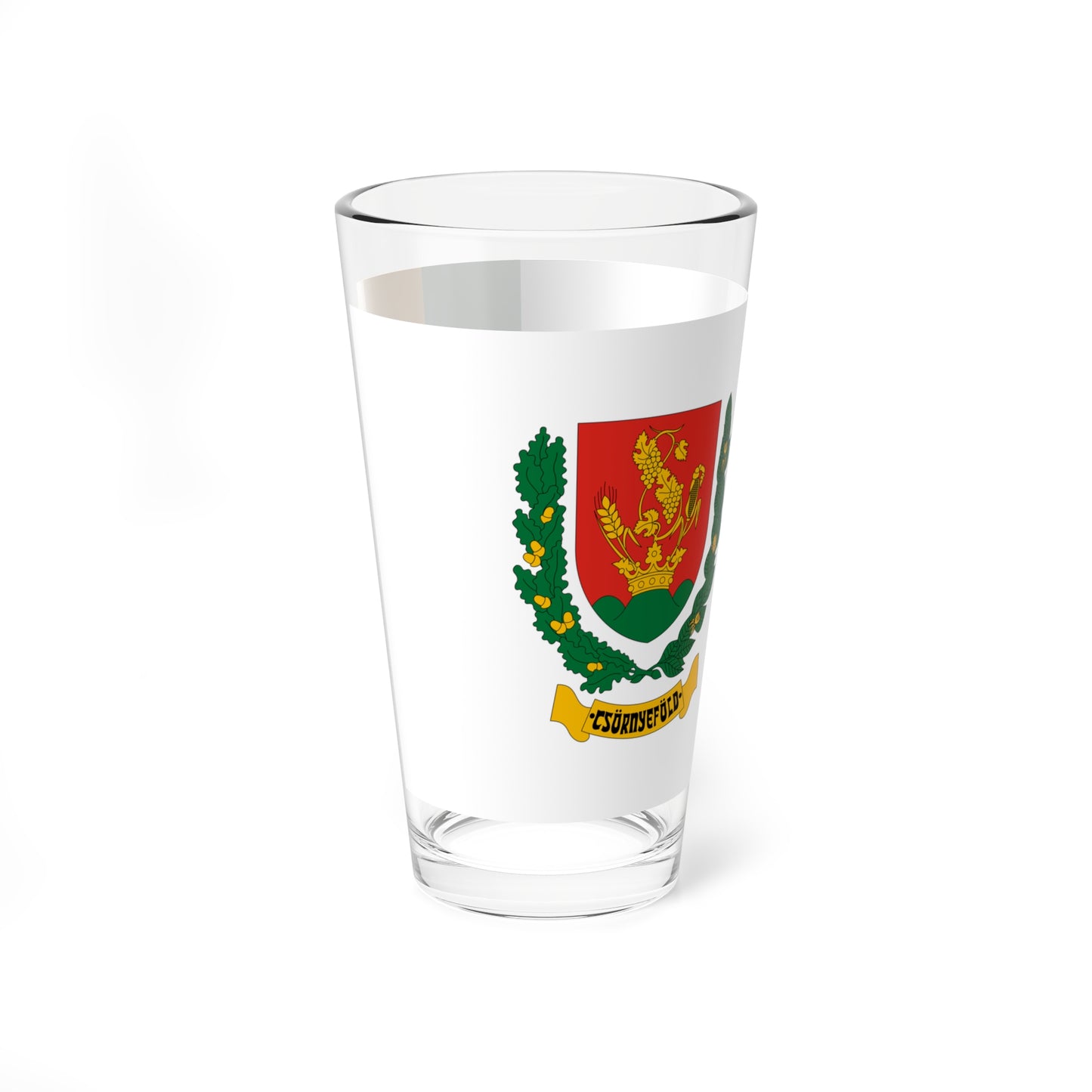 Flag of Csornyefold (Hungary) Pint Glass 16oz