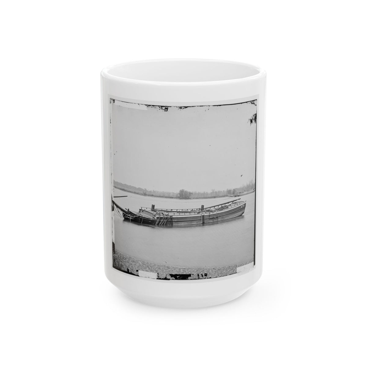 James River, Va. Schooners Sunk To Obstruct Passage (U.S. Civil War) White Coffee Mug