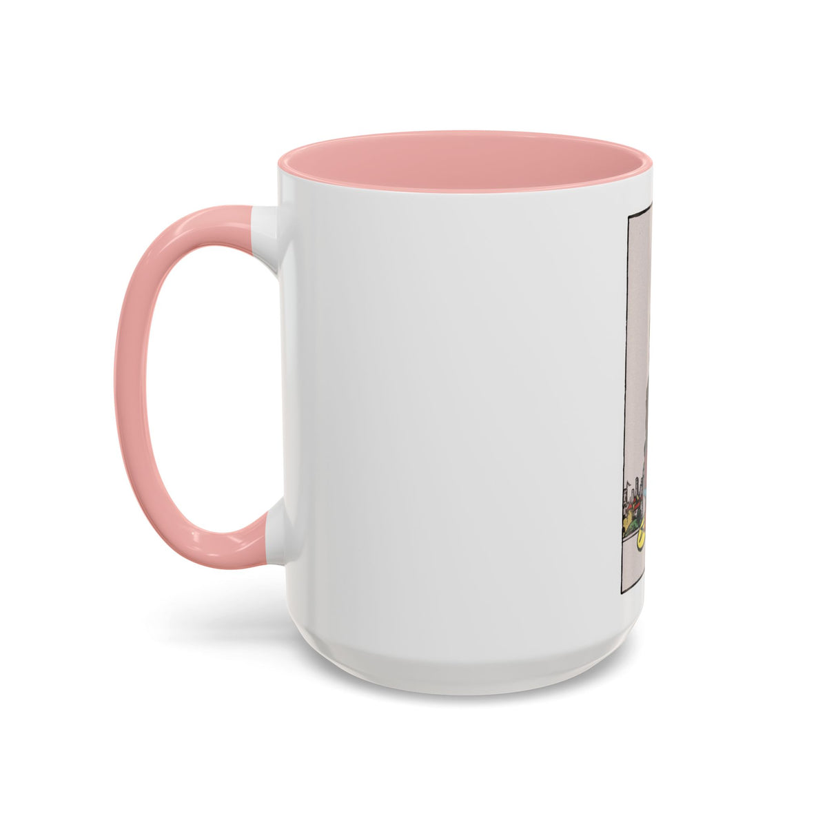 The 4 of Pentacles (Tarot Card) Accent Coffee Mug