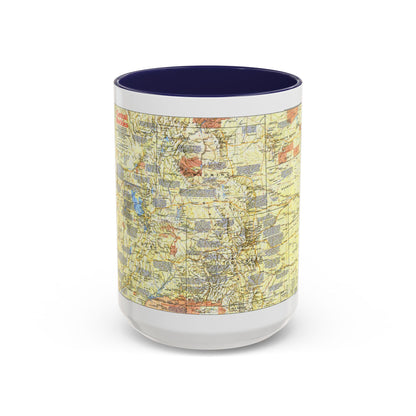 USA - Central Rockies 1 (1984) (Map) Accent Coffee Mug