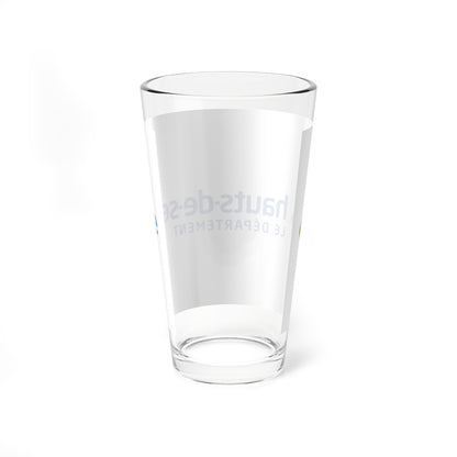 Flag of the Department of Hauts-de-Seine (France) Pint Glass 16oz