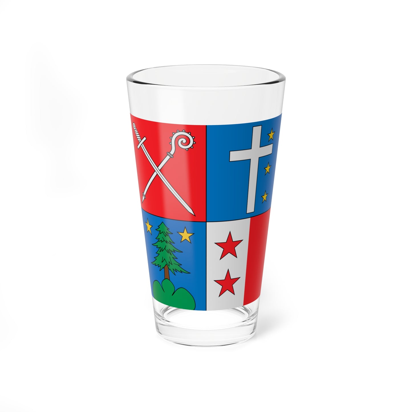 Flag of Henri Schwery (Switzerland) Pint Glass 16oz