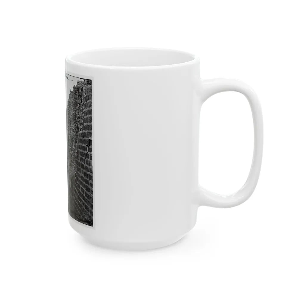 Charleston, S.C. Breach Patched With Gabions On The North Wall Of Fort Sumter (U.S. Civil War) White Coffee Mug-Go Mug Yourself