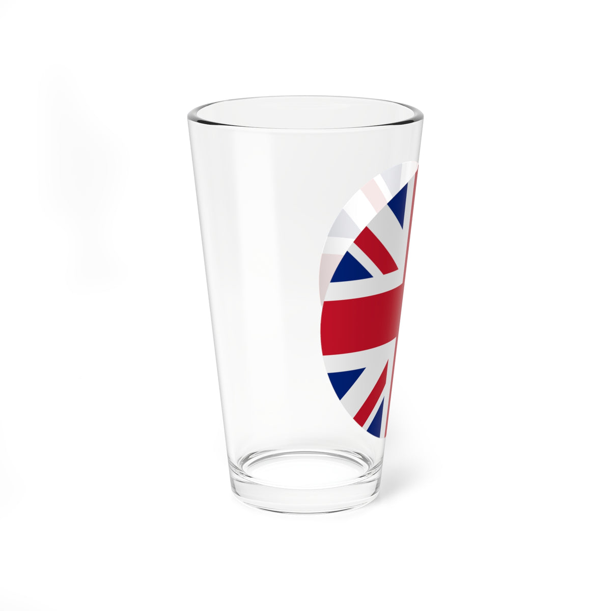 Union Jack 1x1 (United Kingdom) Pint Glass 16oz