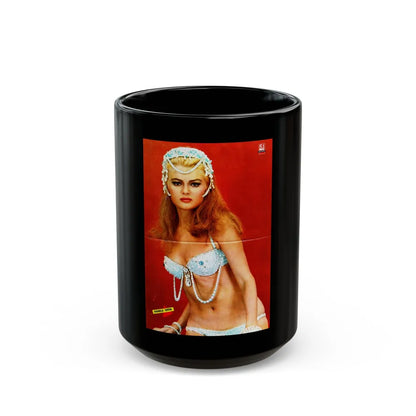 Pamela Tiffin #22 (Vintage Female Icon) Black Coffee Mug-15oz-Go Mug Yourself