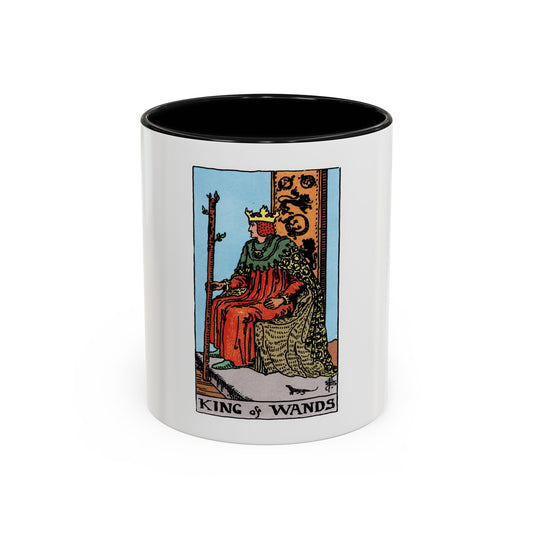 The King of Wands (Tarot Card) Accent Coffee Mug