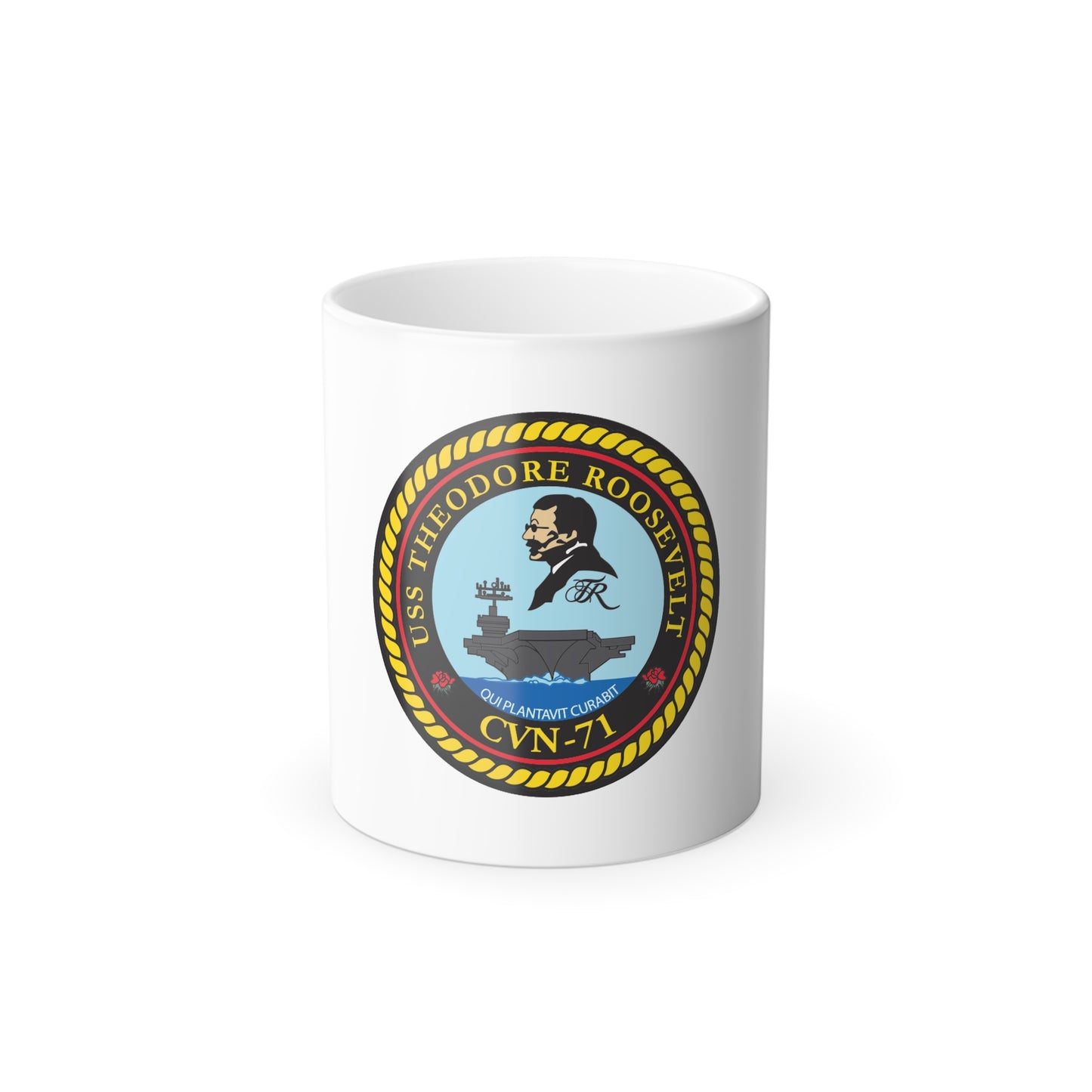 USS Theodore Roosevelt (U.S. Navy) Color Changing Mug 11oz