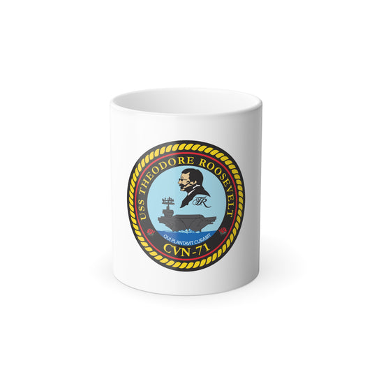 USS Theodore Roosevelt (U.S. Navy) Color Changing Mug 11oz