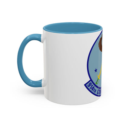 914th Combat Communications Flight (U.S. Air Force) Accent Coffee Mug