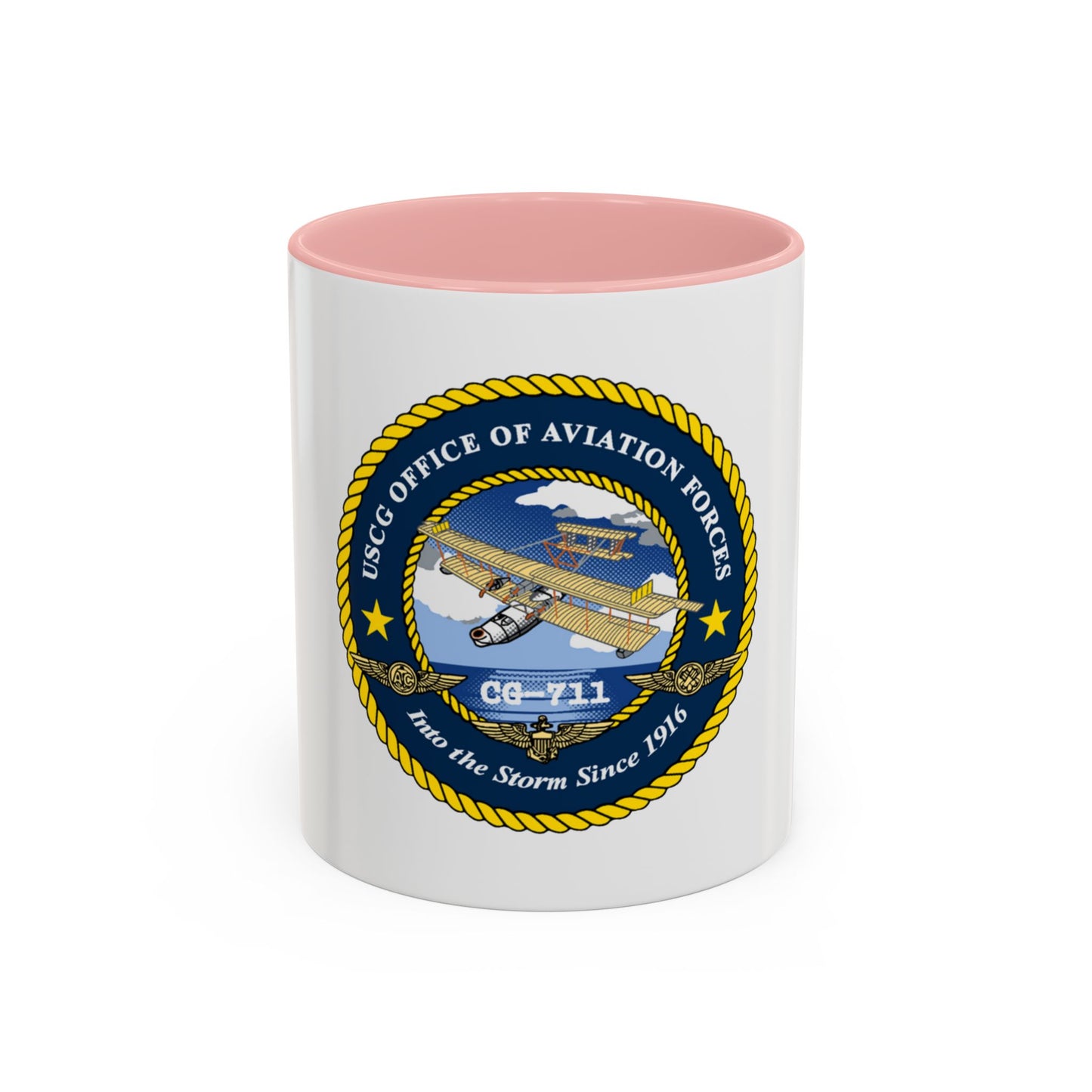 USCG OFFICE OF AVIATION FORCES CG 711 (U.S. Coast Guard) Accent Coffee Mug