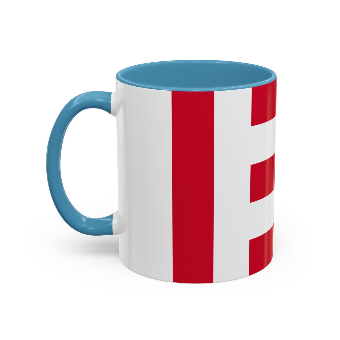 Flag of Eindhoven the largest city of the province of North Brabant Netherlands - Accent Coffee Mug