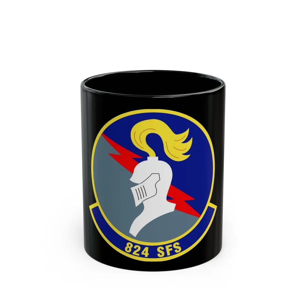 824th Security Forces Squadron (U.S. Air Force) Black Coffee Mug-11oz-Go Mug Yourself