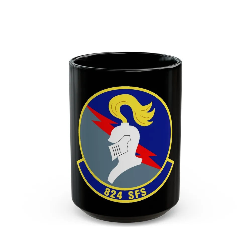 824th Security Forces Squadron (U.S. Air Force) Black Coffee Mug-15oz-Go Mug Yourself